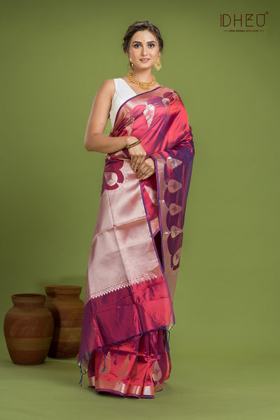 Designer Munga Silk Saree