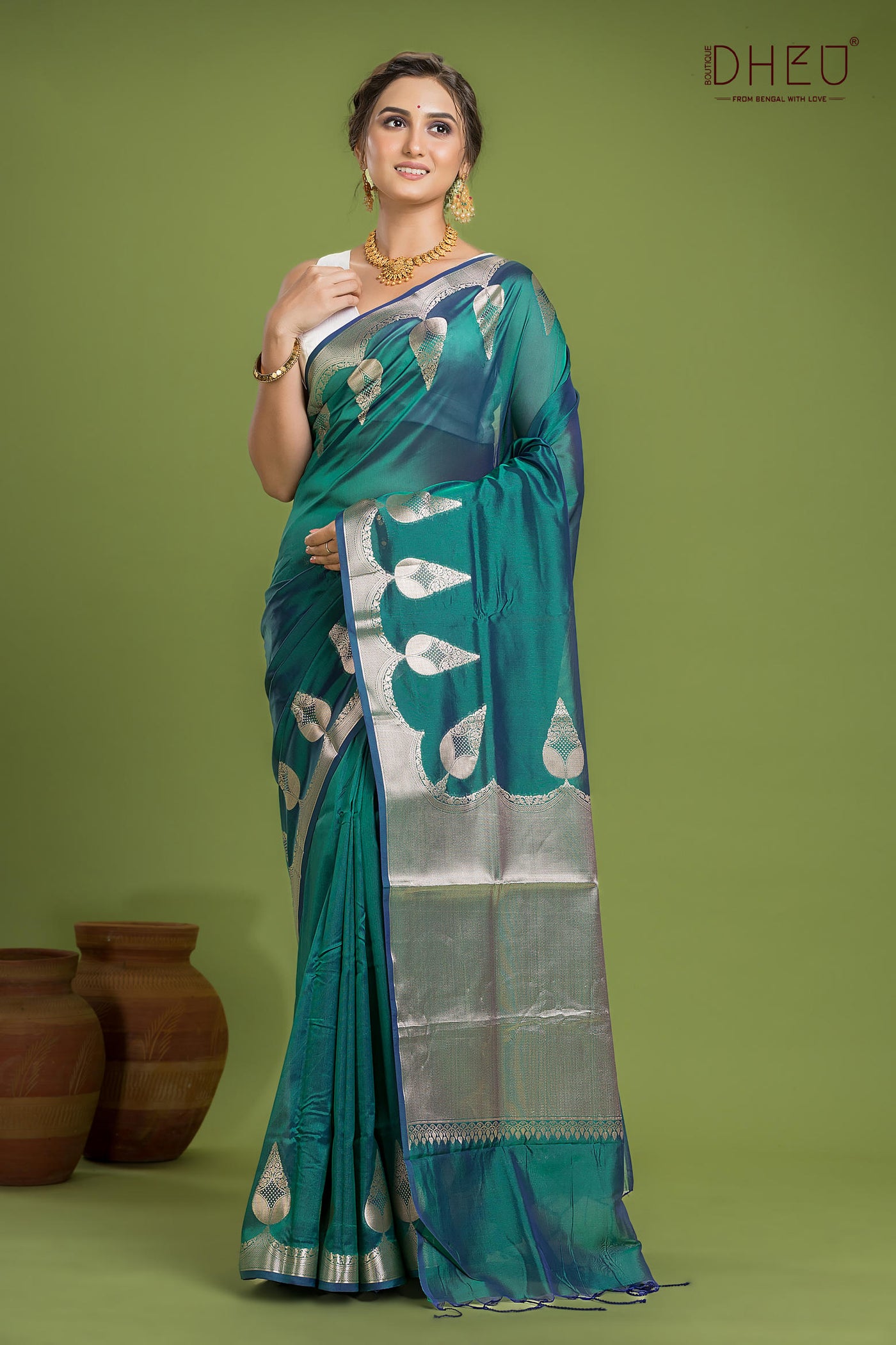Designer Munga Silk Saree
