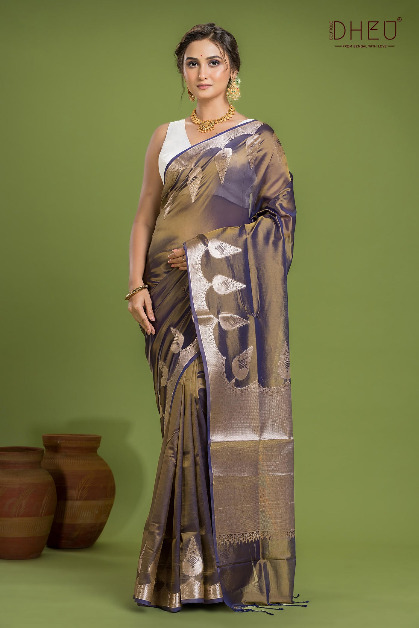 Designer Munga Silk Saree