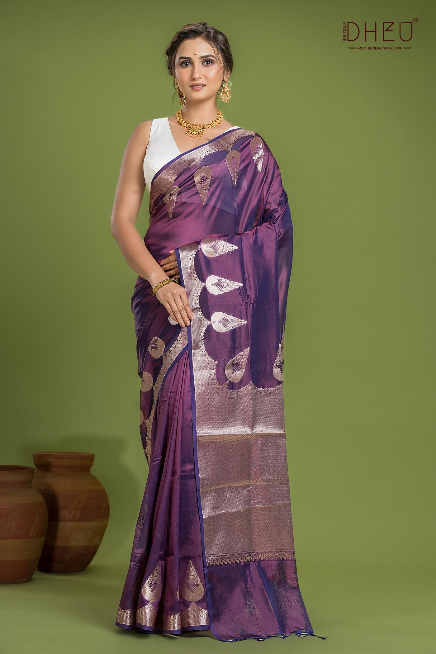 Designer Munga Silk Saree