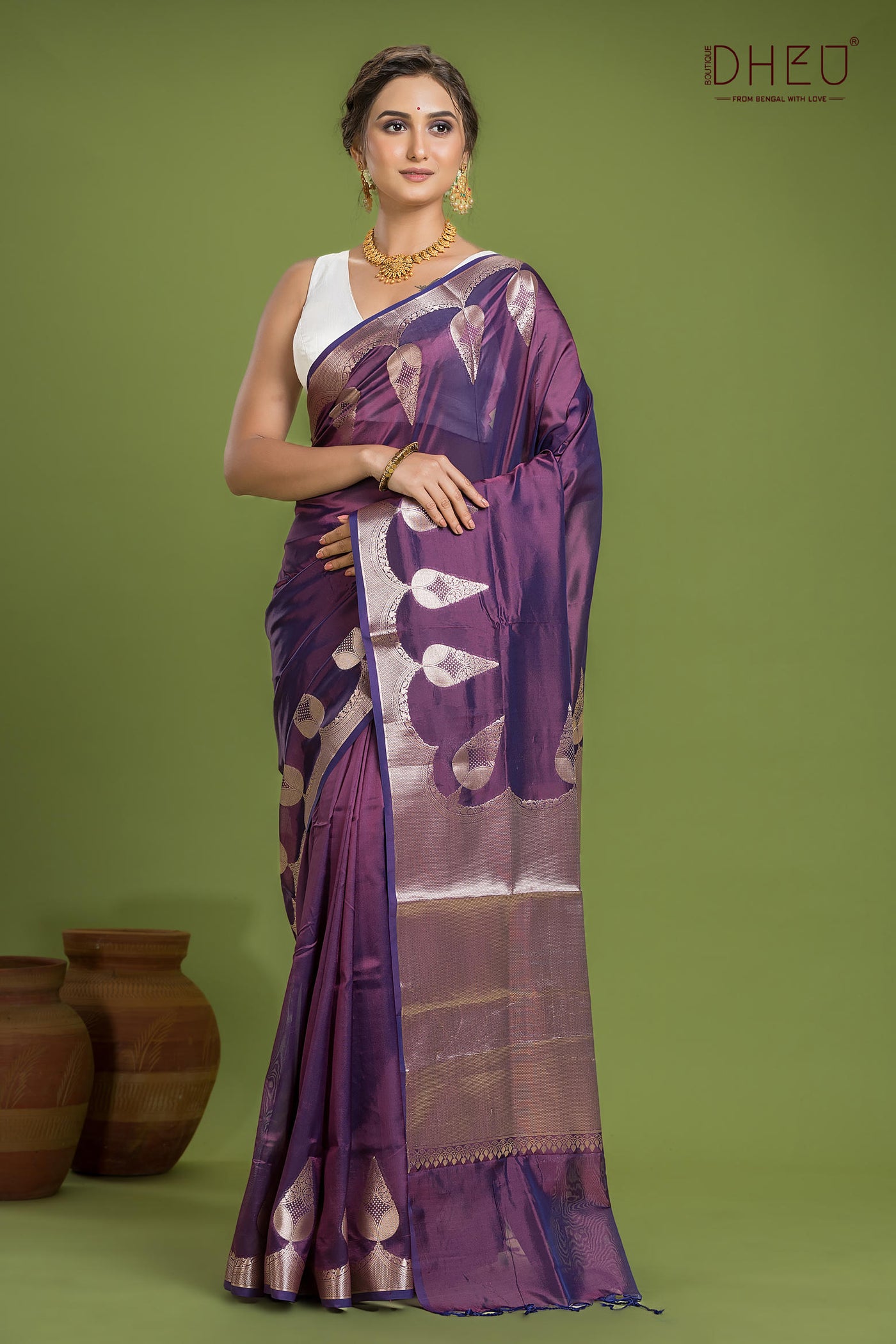 Designer Munga Silk Saree