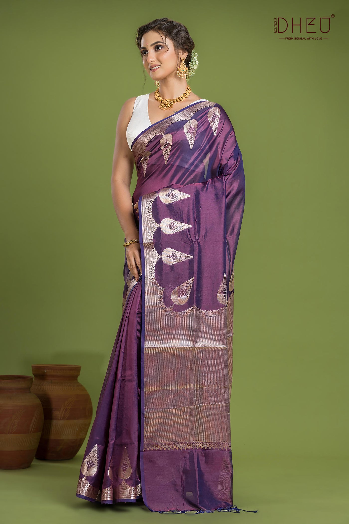 Designer Munga Silk Saree