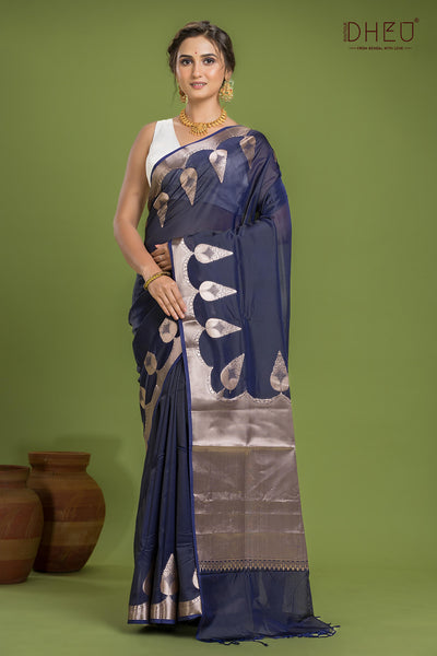 Designer Munga Silk Saree