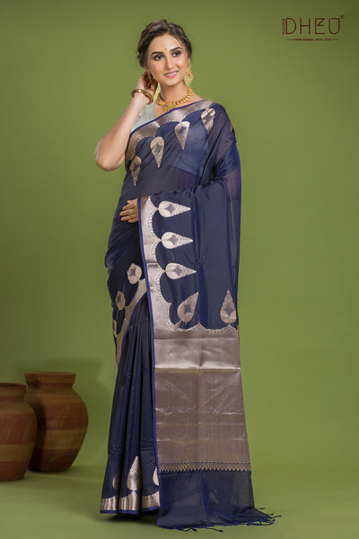 Designer Munga Silk Saree