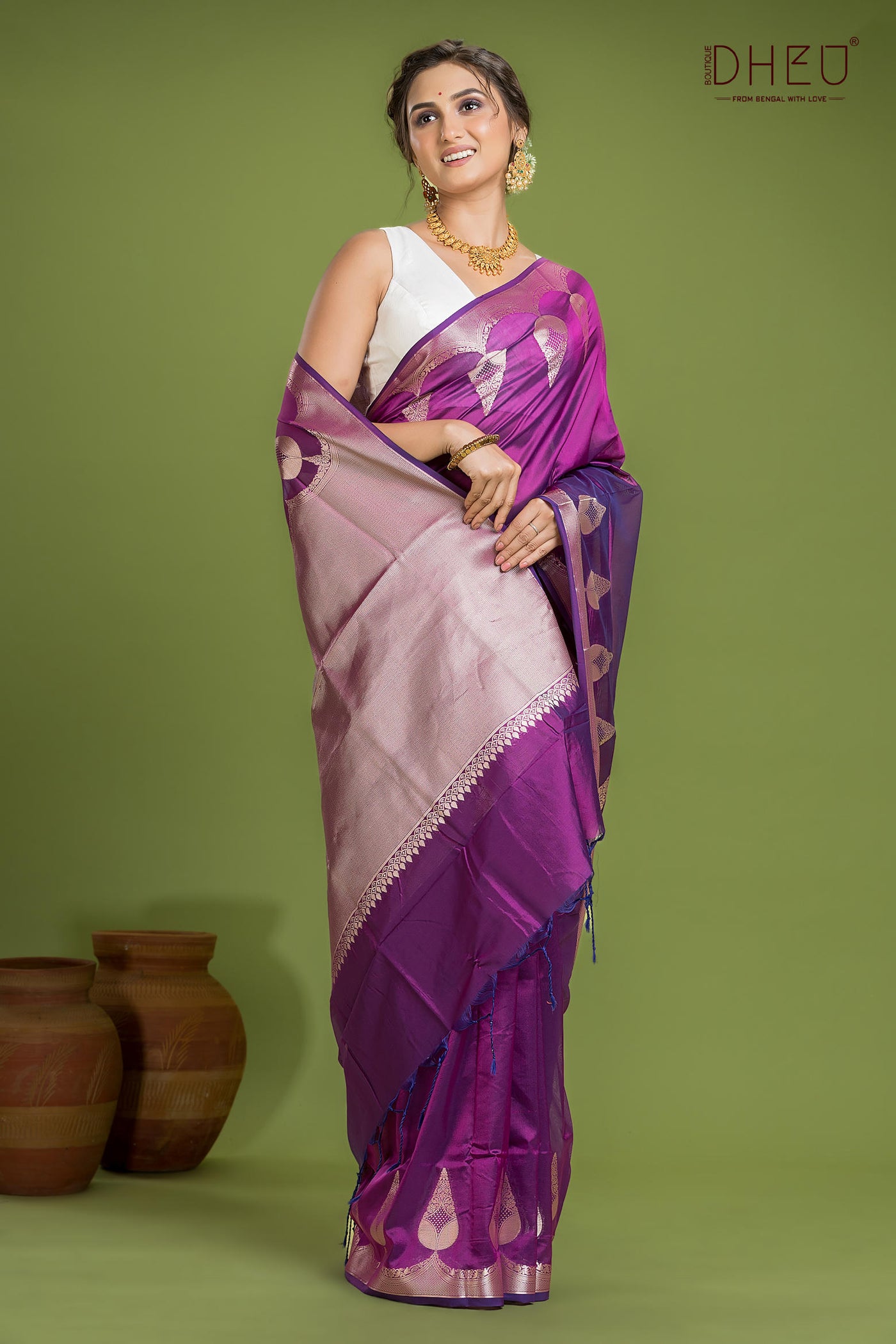 Designer Munga Silk Saree