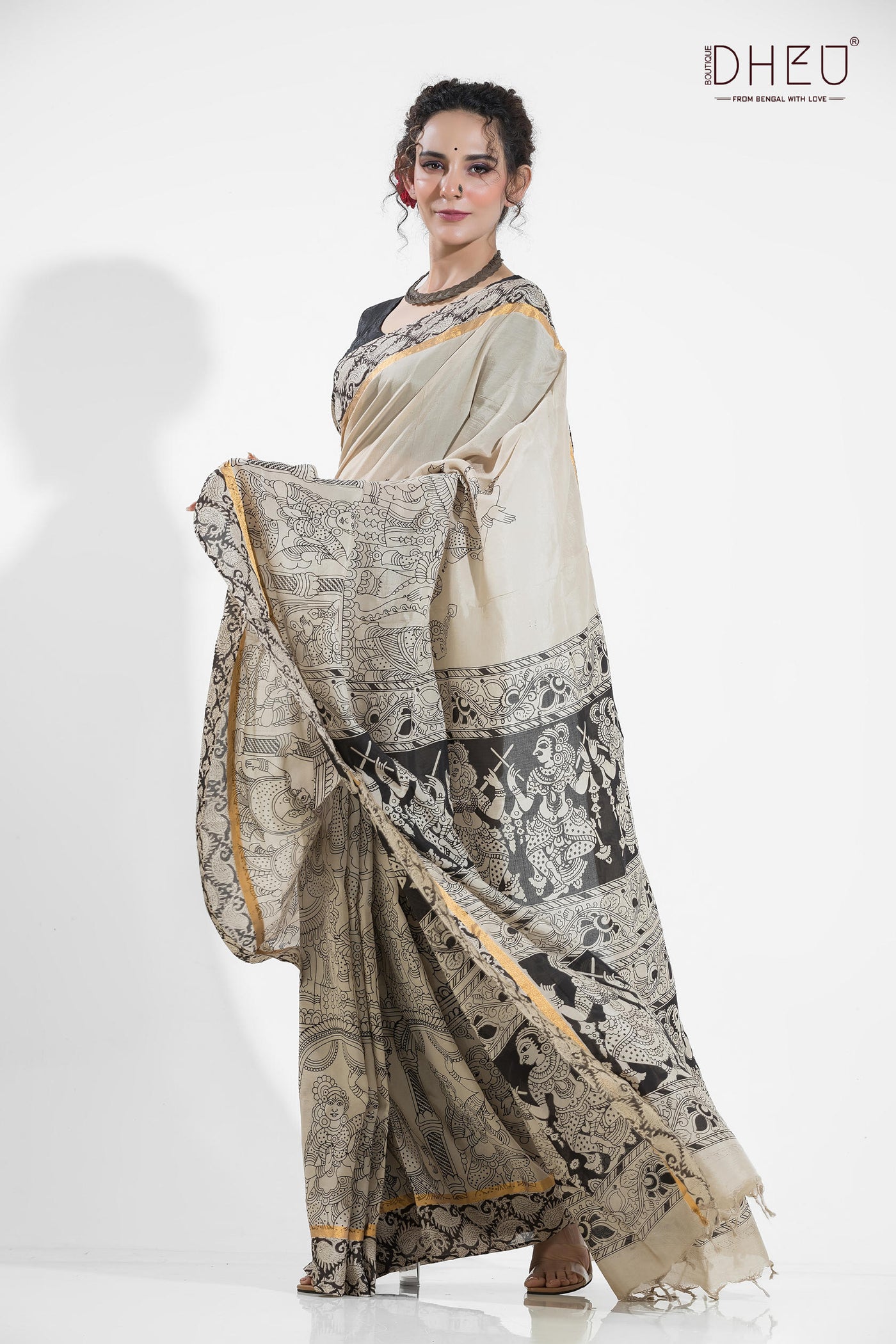 Exclusive Kalamkari Cotton Silk Saree