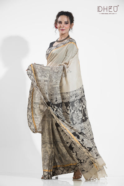 Exclusive Kalamkari Cotton Silk Saree