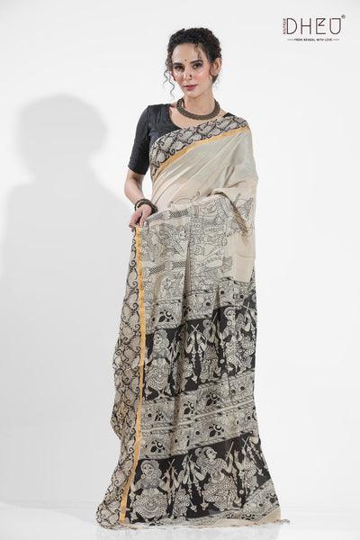Exclusive Kalamkari Cotton Silk Saree