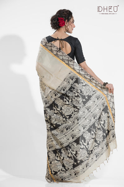 Exclusive Kalamkari Cotton Silk Saree
