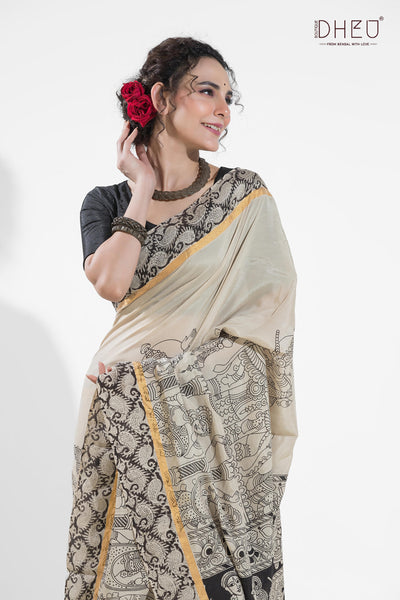 Exclusive Kalamkari Cotton Silk Saree