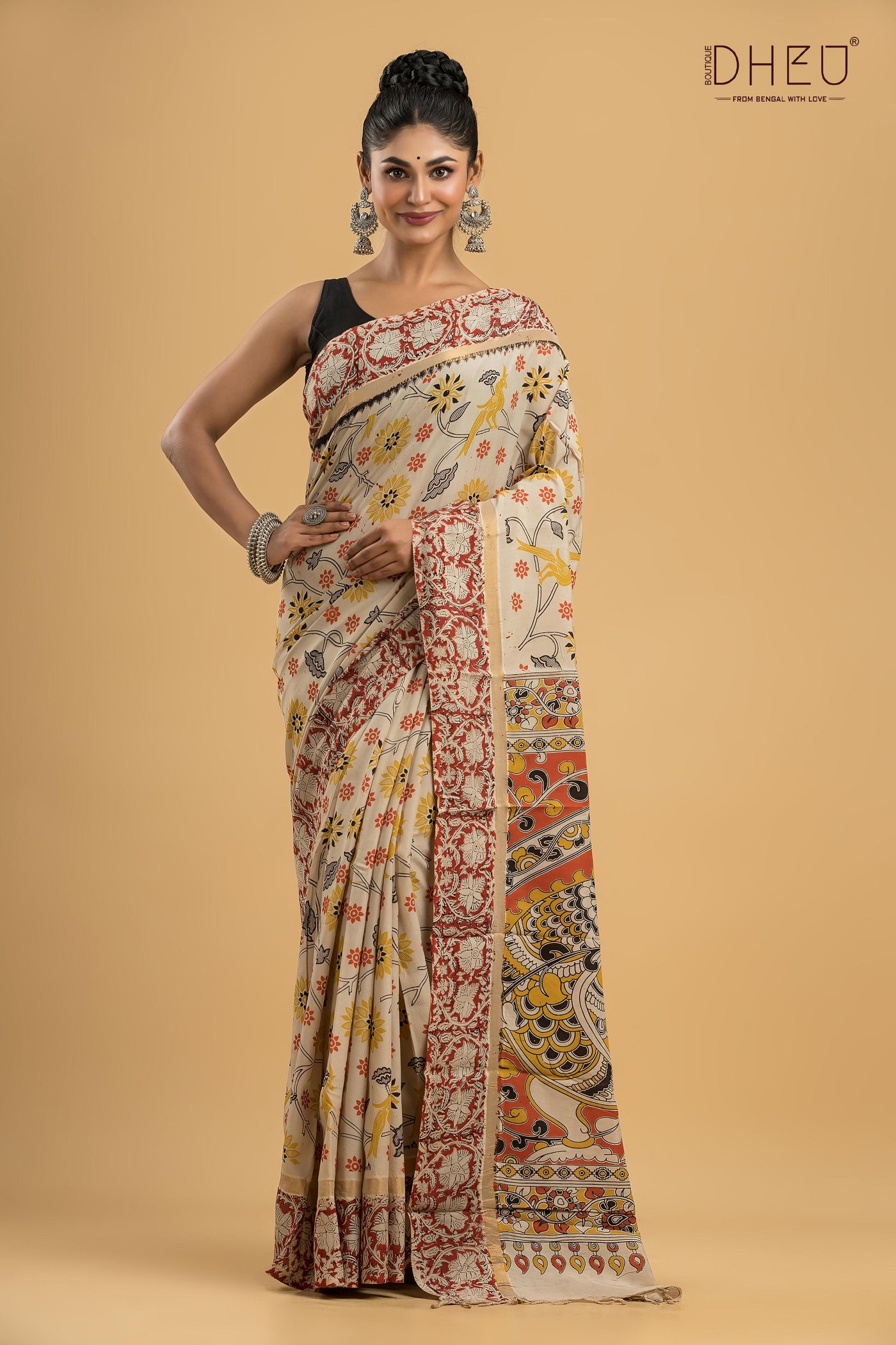 Exclusive Kalamkari Cotton Silk Saree