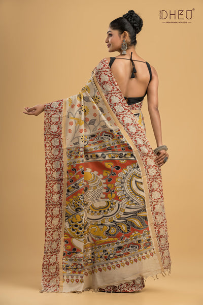 Exclusive Kalamkari Cotton Silk Saree