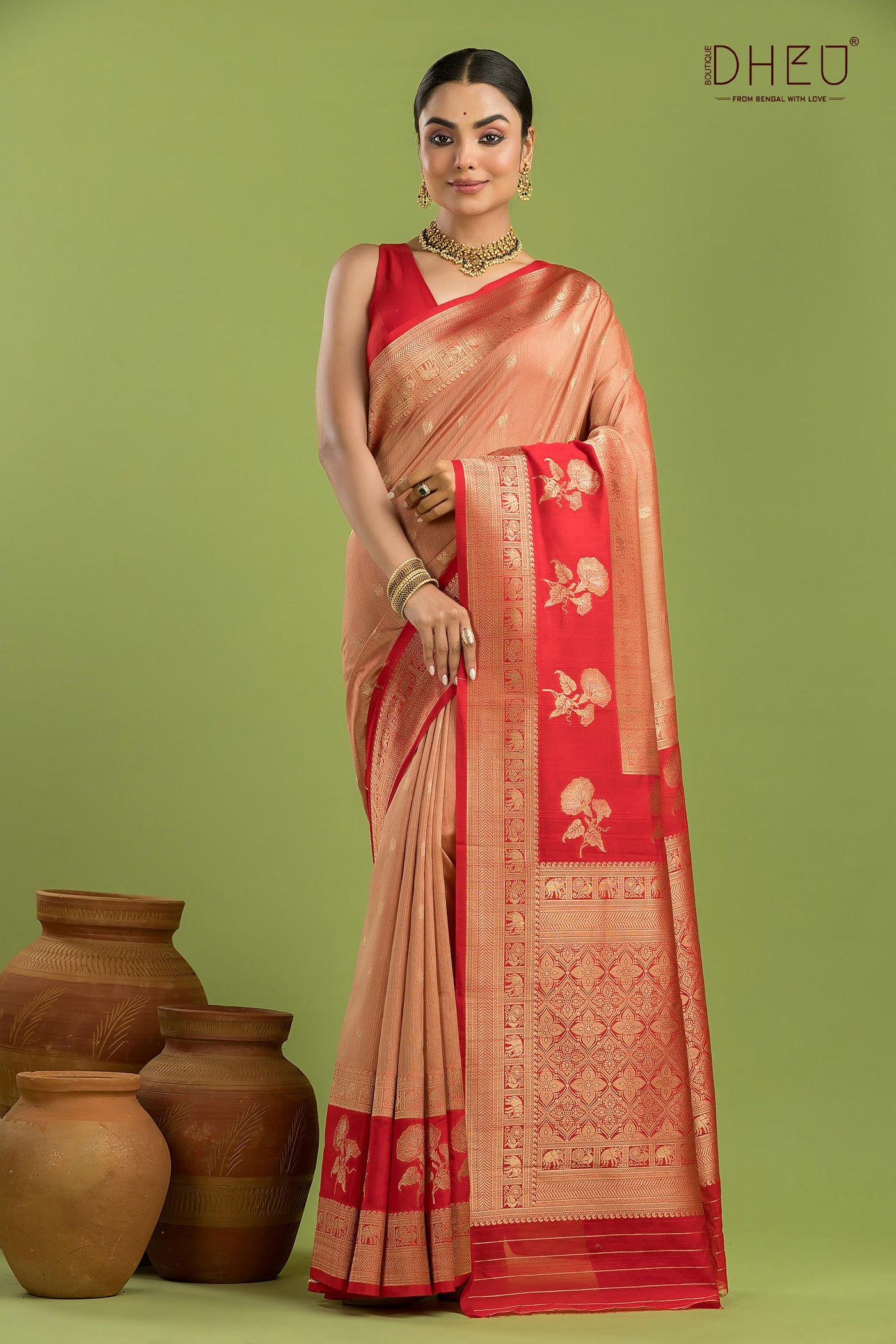Designer Muga Silk Saree