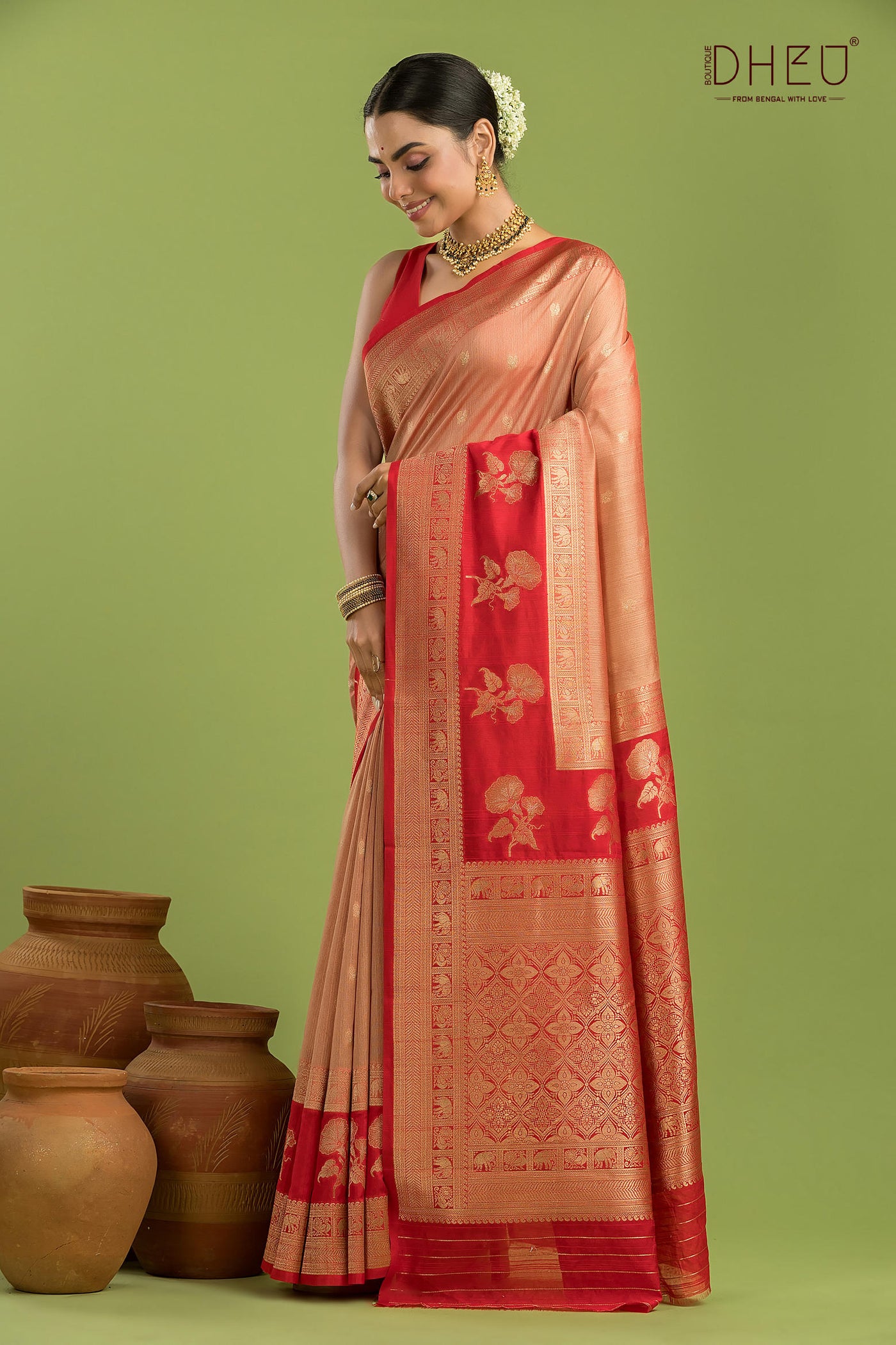 Designer Muga Silk Saree