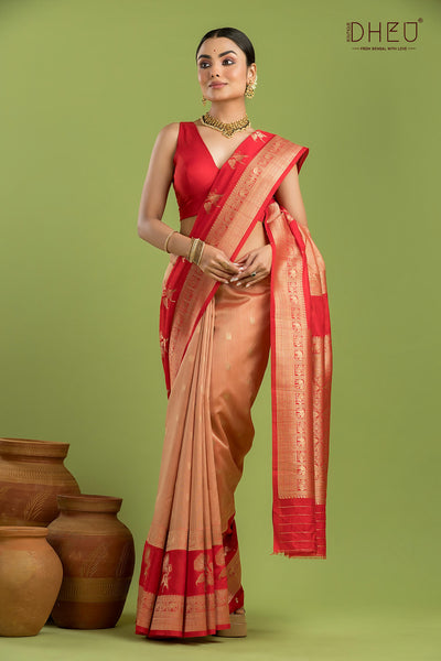 Designer Muga Silk Saree
