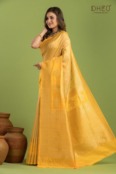Designer Muga Silk Saree