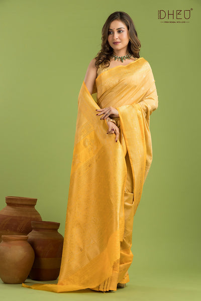 Designer Muga Silk Saree