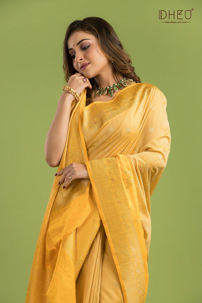 Designer Muga Silk Saree
