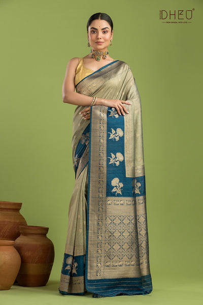 Designer Muga Silk Saree