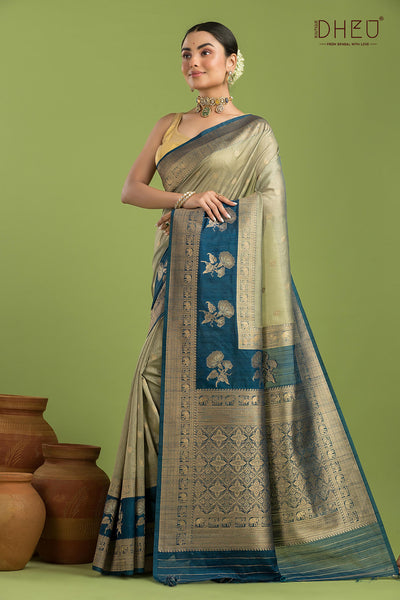 Designer Muga Silk Saree