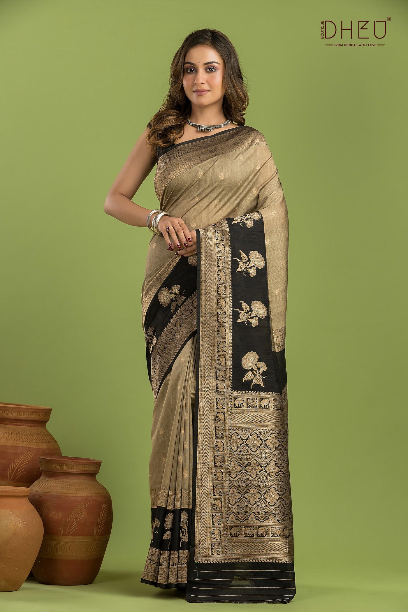 Designer Muga Silk Saree
