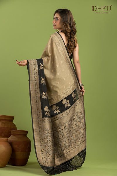 Designer Muga Silk Saree