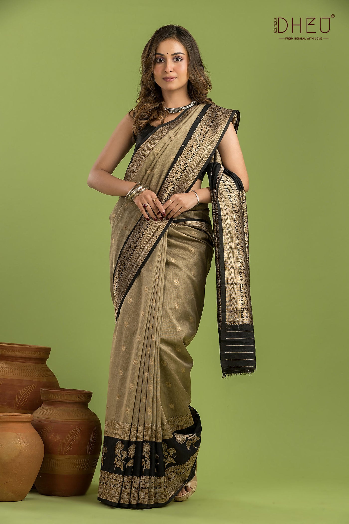 Designer Muga Silk Saree