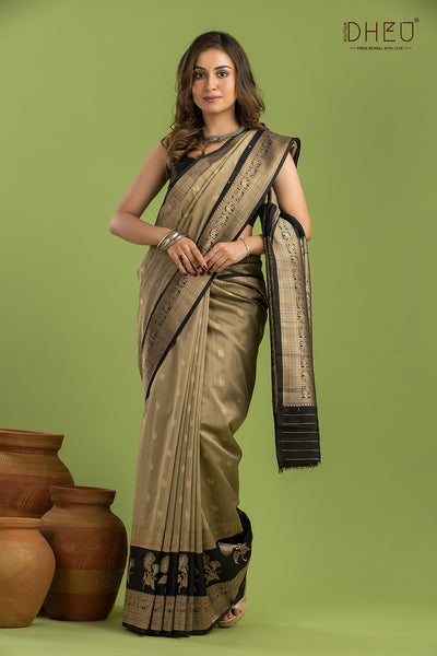 Designer Muga Silk Saree