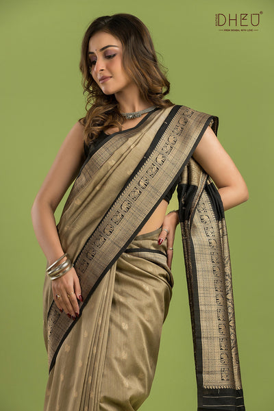 Designer Muga Silk Saree