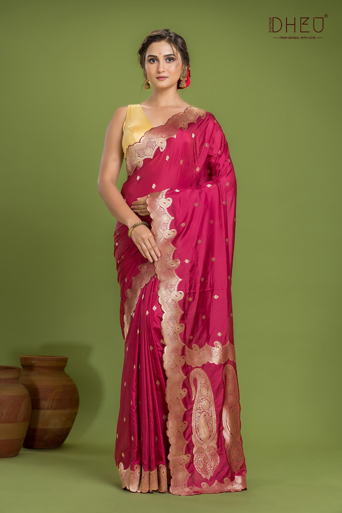 Designer Khaddi Silk Saree
