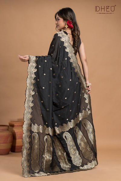 Designer Khaddi Silk Saree