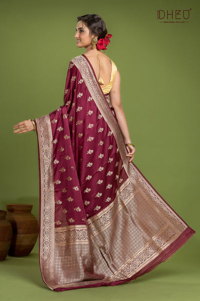 Designer Mashru Silk Saree
