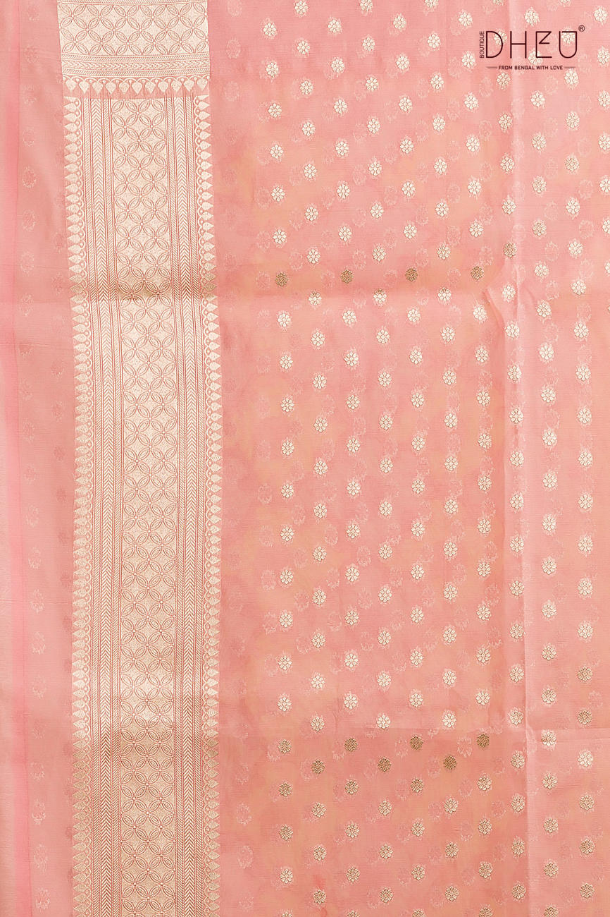 Designer Minakari Muslin Saree