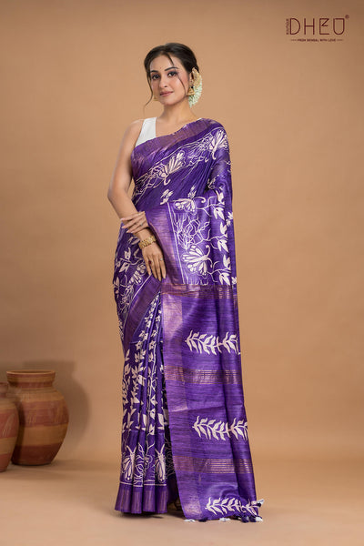 Exclusive Ghicha Silk Saree