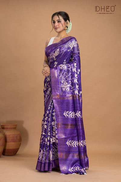Exclusive Ghicha Silk Saree