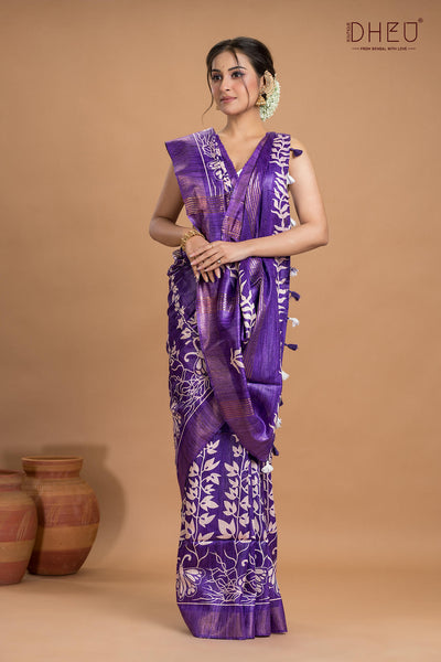 Exclusive Ghicha Silk Saree