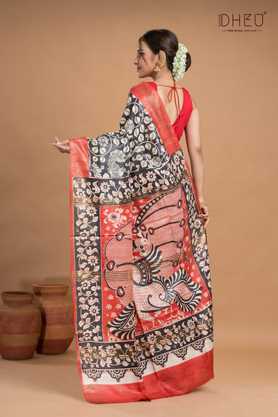 Exclusive Ghicha Silk Saree