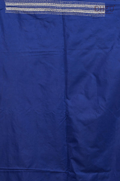 Bangalore Silk Kantha Stitch Saree (Silk Mark Certified)