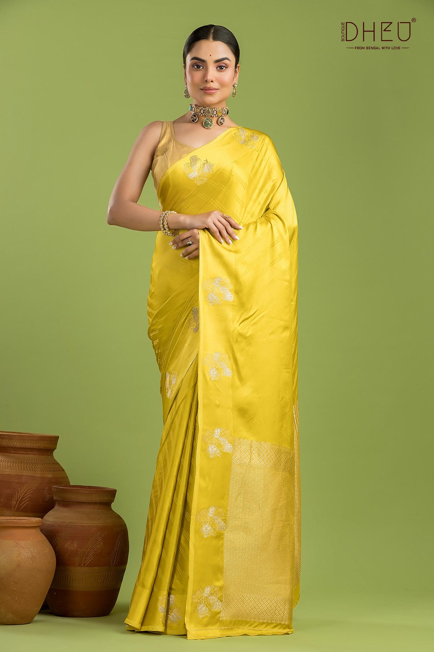 Designer Mashru Benarasi Silk Saree