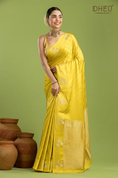 Designer Mashru Benarasi Silk Saree