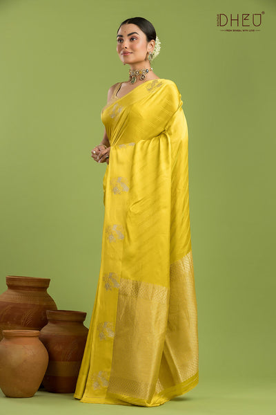 Designer Mashru Benarasi Silk Saree