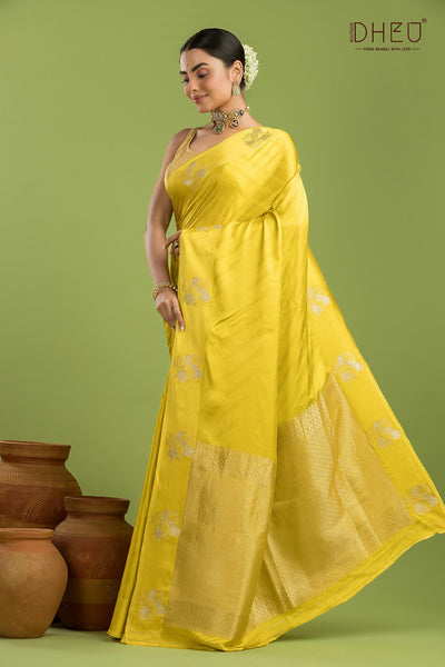 Designer Mashru Benarasi Silk Saree