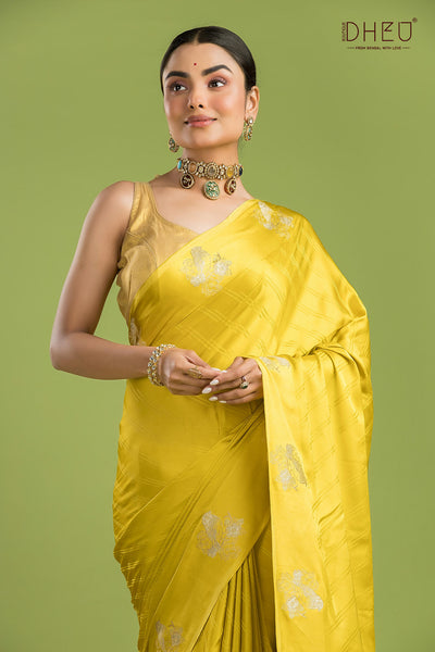 Designer Mashru Benarasi Silk Saree