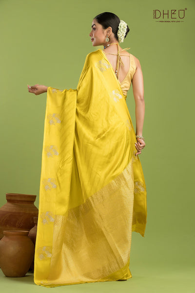 Designer Mashru Benarasi Silk Saree