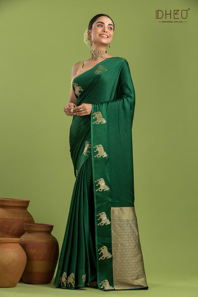 Designer Mashru Benarasi Silk Saree