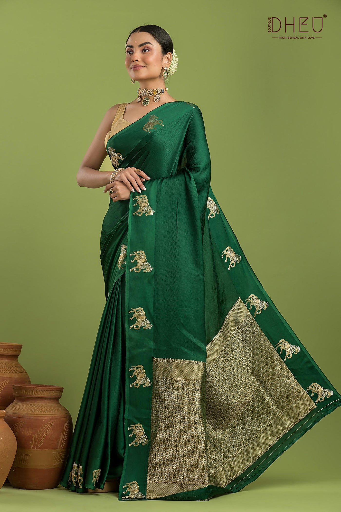 Designer Mashru Benarasi Silk Saree