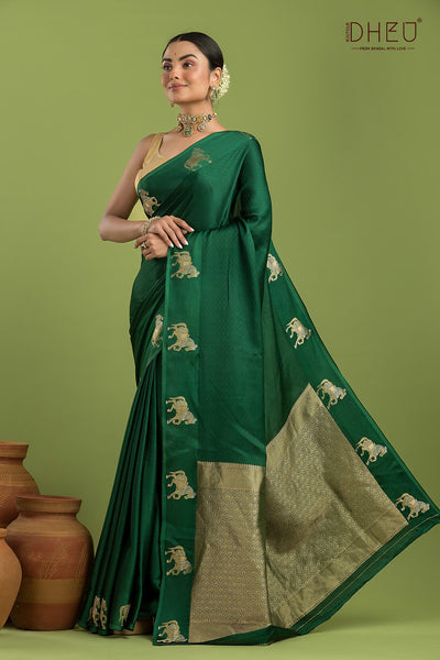 Designer Mashru Benarasi Silk Saree