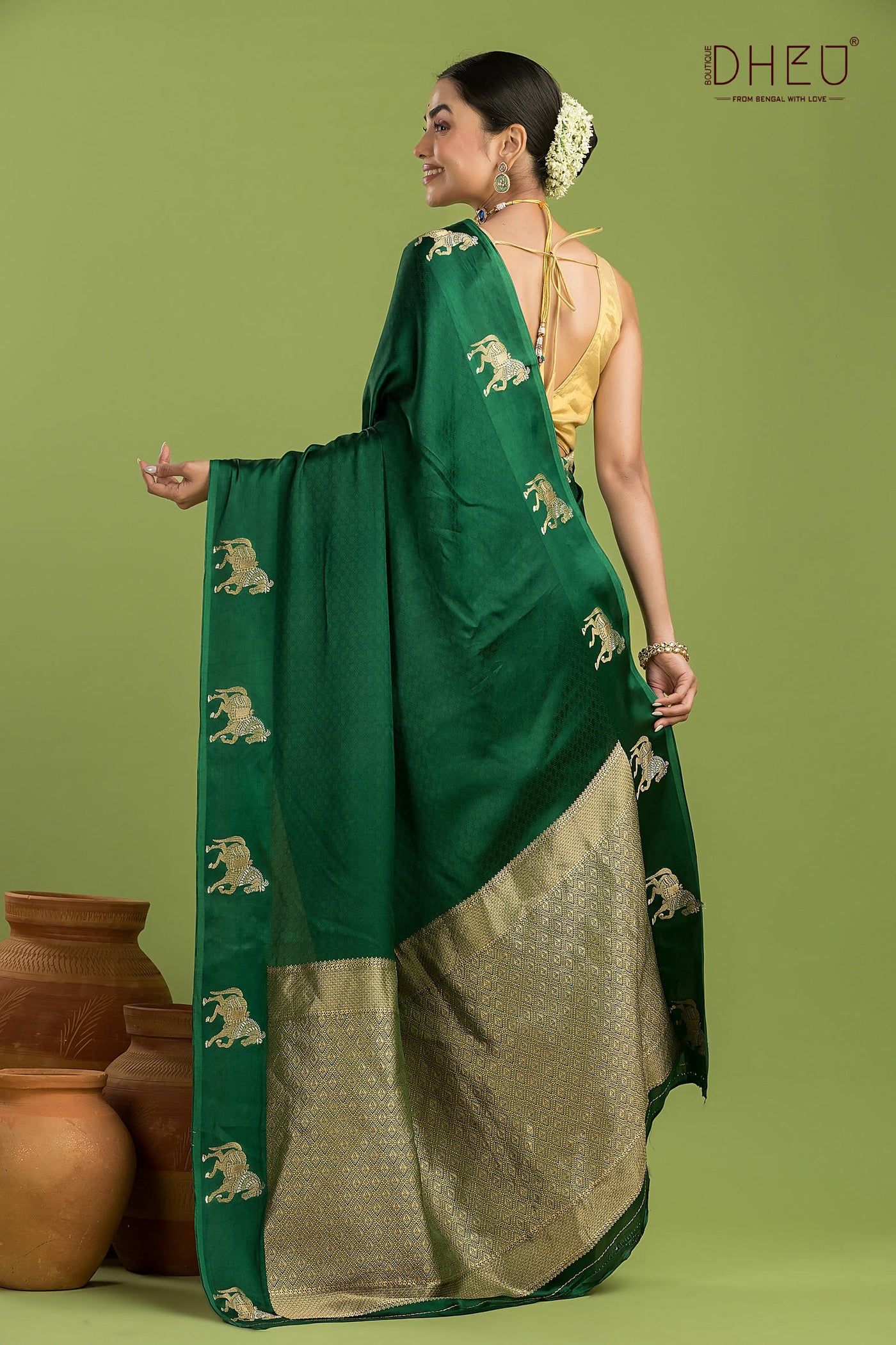 Designer Mashru Benarasi Silk Saree