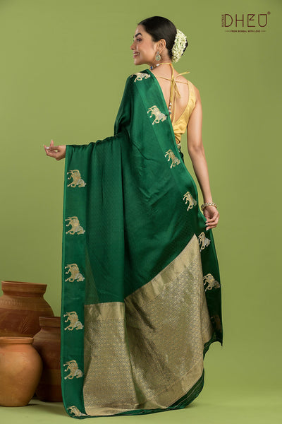 Designer Mashru Benarasi Silk Saree
