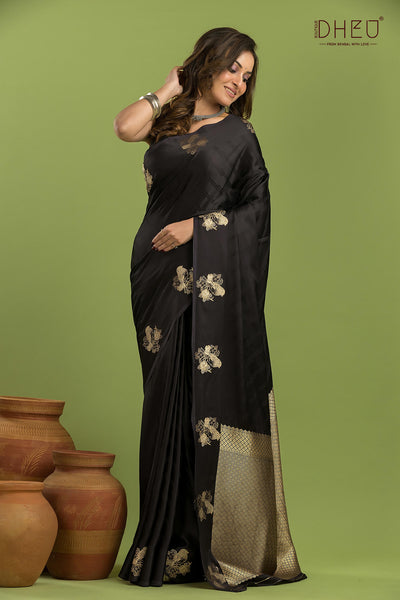 Designer Mashru Benarasi Silk Saree